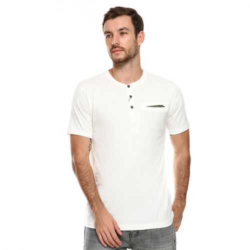 Obermain Pakaian T Shirt Pria Denish Tee In White