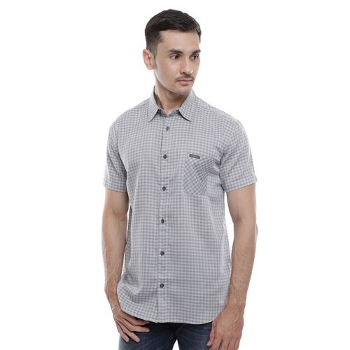 Obermain Pakaian Shirt Pria Diego  Ss Shirt In Grey