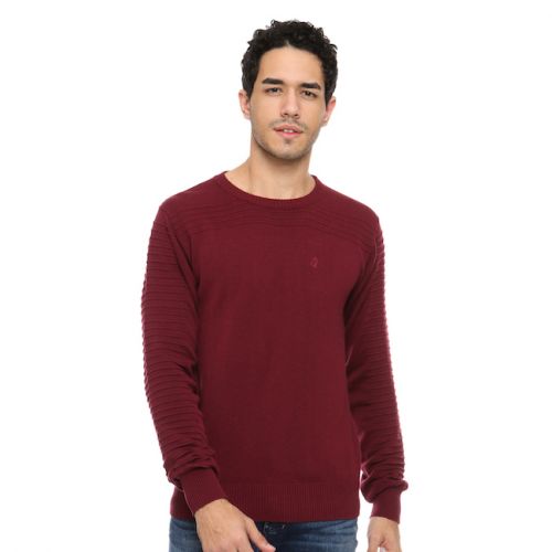 Obermain Pakaian Sweater Pria Andrew Pover In Maroon