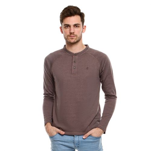 Obermain Pakaian Sweater Pria Render Pullover In Grey