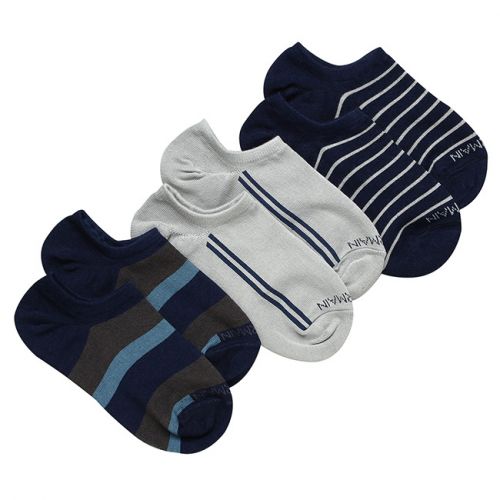 Obermain Accessories Sock Unisex Mix Stripe In Navy