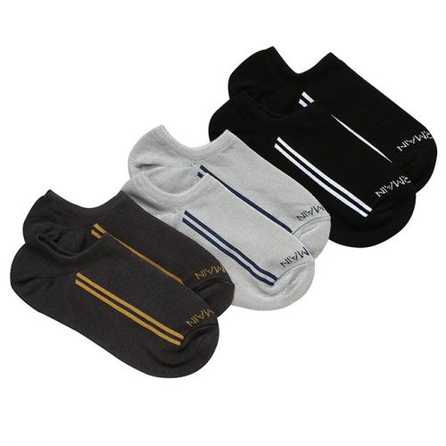 Obermain Accessories Sock Unisex Solid Stripe In Light Grey