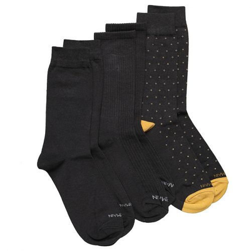 Obermain Accessories Sock Unisex Dot Solid Rib In Dark Grey