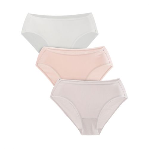 Obermain Pakaian Underwear Wanita Low Waist In Gray / White / Nude
