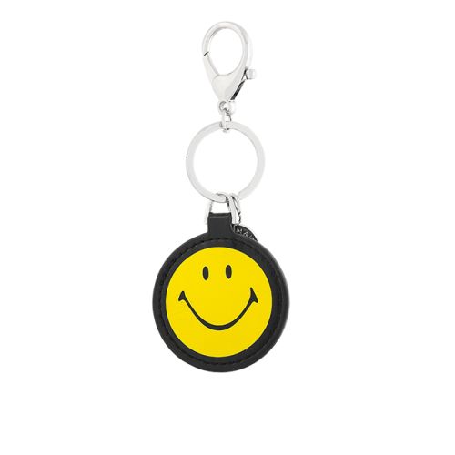 Smiley Sia Key Charm In Black
