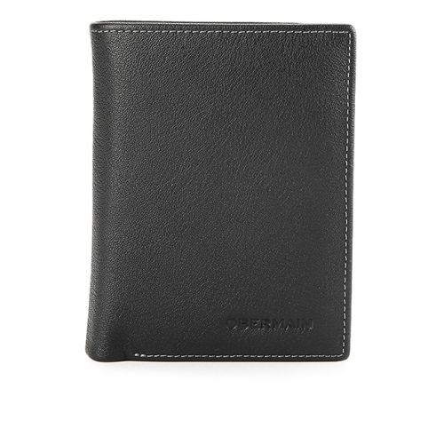 Cyrus Tall Wallet W/ Coin In Black