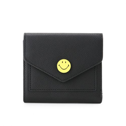 Obermain X Smiley Ruth Short Wallet In Black