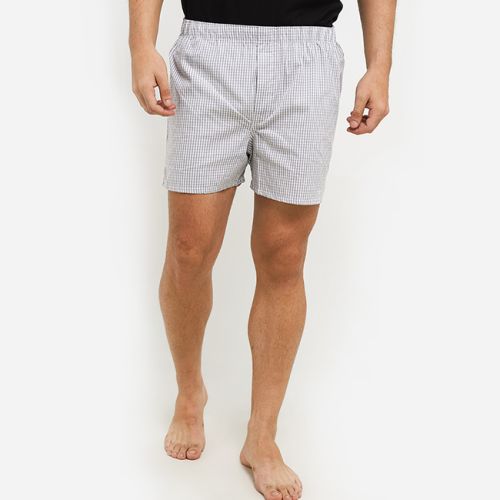 Obermain Pakaian Underwear Pria Woven Boxer In Grey